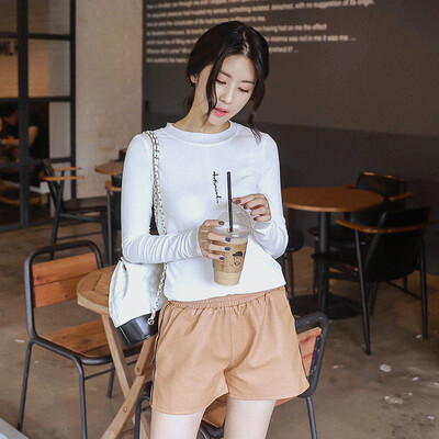 

Autumn Women O Neck T Shirt Letter Print T-shirt Casual Long Sleeve Tops Tee Female Tops All Match Tops Tee Tshirt Femme