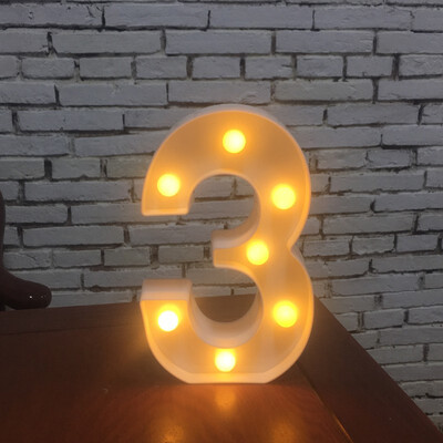 

NeillieN Twenty-six LED alphabetic lights decorative modelling lights plastic alphabetic digital night lightsDecorative lamp