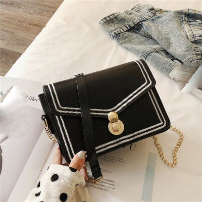 

Tailored Women Shoulder Small Square Bag Wild Chain Messenger Bag Fashion Simple Bag