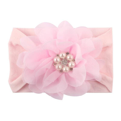 

2019 New Baby Cute Girls Pearl Floral Design Headband Headwear Apparel Photography Prop Party Gift