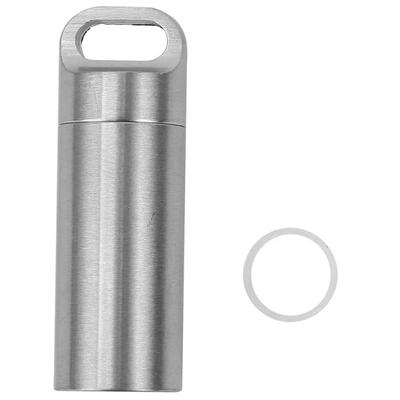 

Greensen Min 47cm Drug Storage Steel Tin Waterproof Pill Fob Container Portable Pill Holder Bottle