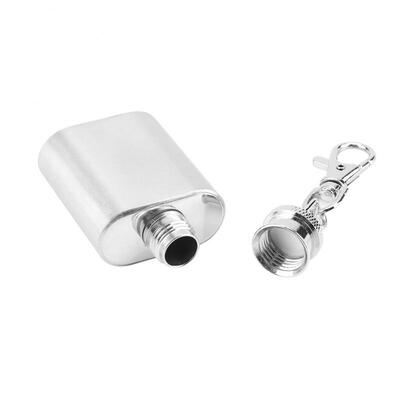 

Greensen Portable Stainless Steel 1oz Whiskey Liquor Alcohol Bottle Pocket Wine Bottle Key Chain