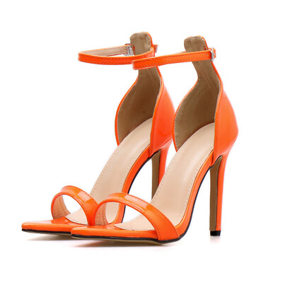 

Rose Sexy Womens Fashion Heel Pump Stilettos Pointed Toe Strap Buckle High Heel Shoes