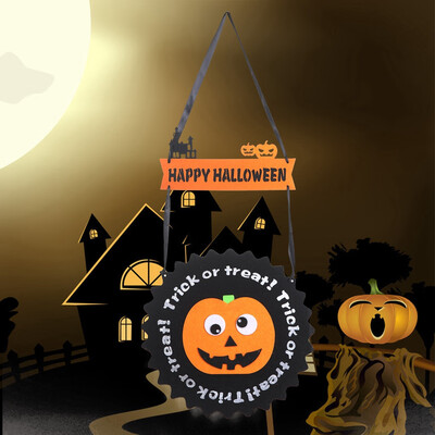 

Toponeto Halloween DecorationBat Ghost Pumpkin Shaped Ornament Felt Cloth Fabric