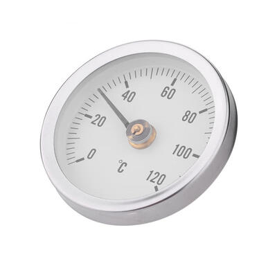 

Greensen 63mm Waterproof Dustproof IP55 0-120° Bimetal Temperature Spring Thermometer Pipe Surface