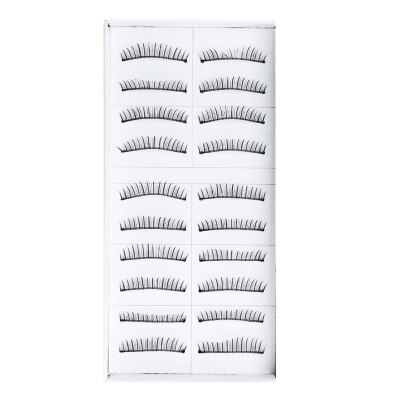 

10 Pairs Long False Eyelashes Makeup Natural Fake Black Eye Lashes