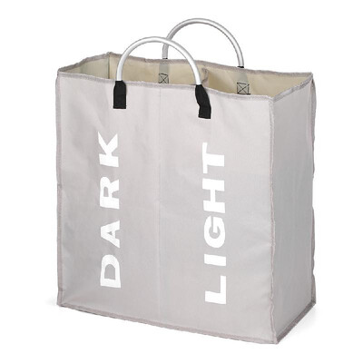 

Collapsable 2-section Laundry Bag Foldable Laundry Hamper Durable Oxford Fabric Laundry Basket Clothes Sorter Portable Multifuncti