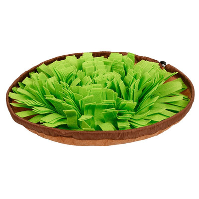 

Pet Toys Dog Round Pet Sniffing Pad Bed Washable Training Blanket Feeding Mat Piecing Multi-color Dog Toys Pet Product