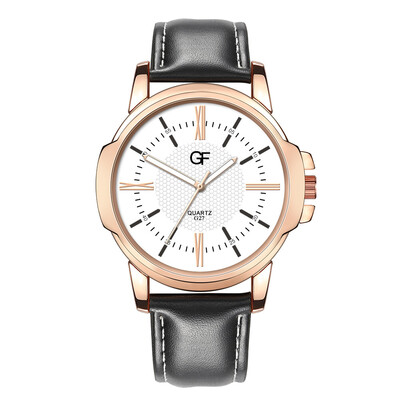 

Gobestart Hot Man Leather Watch Whatever Late Anyway Letter Watches New Pointer glow