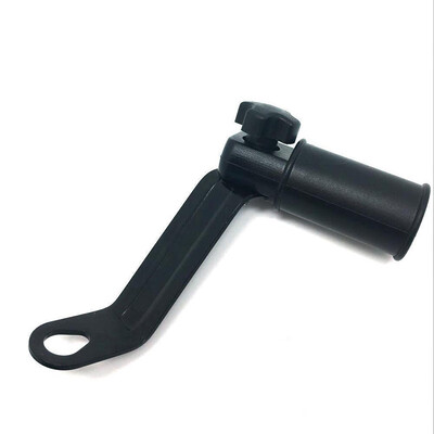 

Black 10mm Motorcycle ATV Rear View Side Mirror Extender Bar For GPS Mount Clamp