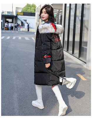 

Winter 2018 new Korean version of the original suifeng slimming fashion long down jacket female