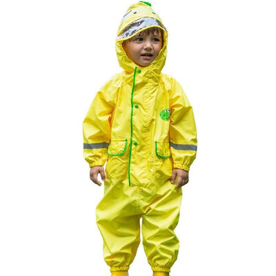 

Childrens Siamese Raincoat Dinosaur Rabbit Car Siamese Raincoat yellow