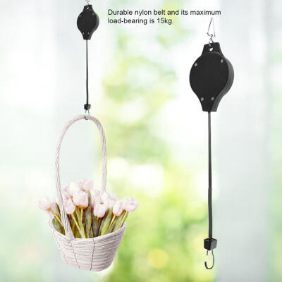 

Greensen Adjustable Telescopic Retractable Pulley Pull Down Hanger for Potted Plants