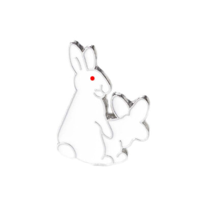 

Creative Cartoon Brooch Fun Rabbit Drip Brooch Badge Collar Chapter Bag Decoration