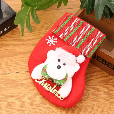 

Toponeto Christmas Stockings Socks Santa Claus Candy Gift Bag Xmas Hanging Decor