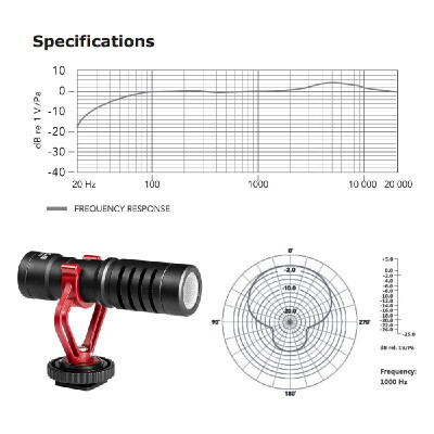 

BOYA BY-MM1 Mini Cardioid Microphone Metal Electret Condensor Video Mic 35mm Plug for iPhone 6 6plus for Samsung Huawei Smartpho