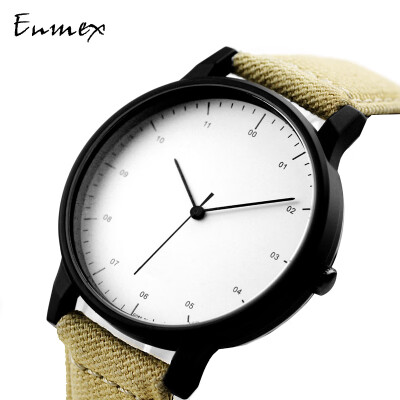 

Qixi Festivals gift translation Enmex European&American male god temperament watch simple trend canvas with calendar watch