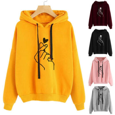 

Womens Winter Autumn Hoodie Sweatshirt Hooded Jumper Sweater Pullover Tops Coat