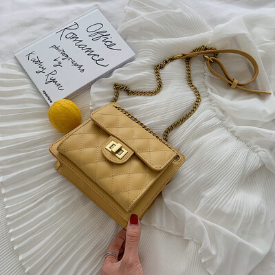 

Summer new Xiaoxiang wind texture chain Baolingge single shoulder slanting temperament Korean version bag female 2019 tide