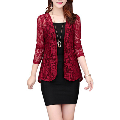 

Women Summer Kimono Cardigan Sunproof Blouse Boho Beach Lace Chiffon Sunscreen Outwear Casual Long Sleeve Shirt Cardigan