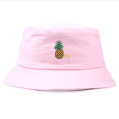 

Unisex Women Men Pineapple Print Summer Bucket Hat Outdoor Beach Sun Hats Party Street Fisherman Hats