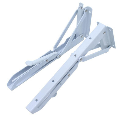 

2Pcs Triangle Table Bench Folding Shelf Bracket Wall Mount Support Collapsible Heavy Duty Shelf Brackets