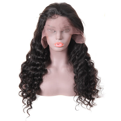 

Braziian Hair Loose Wave Human Hair Lace Front Wig Human Hair Wigs Bleached Knots With Baby Hair Natural Color
