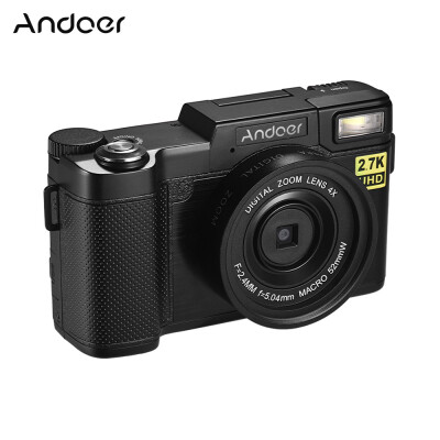 

Andoer Full HD 24MP Digital Camera Cam Camcorder 27K Resolution 30 Inch Rotatable TFT Screen Anti-shaking 4X Digital Zoom WiFi C