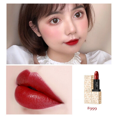 

Sexy Color Beauty Red Lips Baton Matte Velvet Lip Stick Waterproof Makeup Pigment Brown Nude Matte Lipstick
