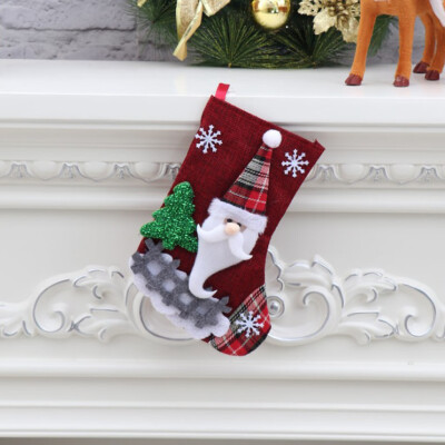 

Gobestart Christmas Candy Gift Bag Decoration Props Santa Elk Socks