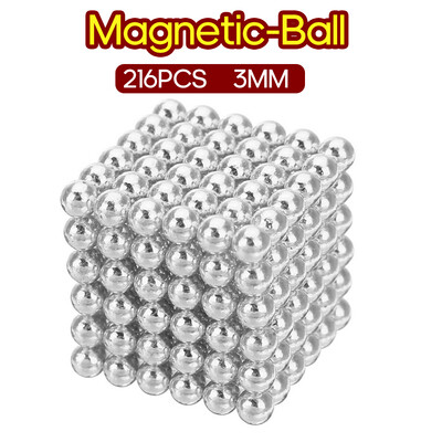 

216PCS Magnetic-Ball 3mm Building Toy Simple Design Office Adults Stress Relief Toys
