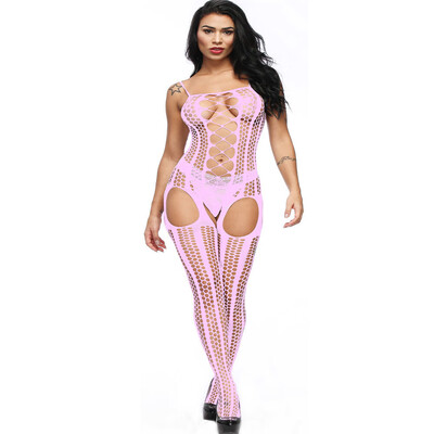 

Toponeto Women Open Crotch Bodystockings Perspective Underwear Pajama