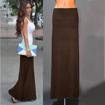 

Roseonmyhand Ladies Womens Gypsy Long Jersey Bodycon Maxi Skirt Ladies Skirt