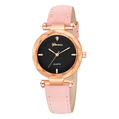 

High Quality Women Watches Geneva Irregular Dial Ladies Quartz Wristwatch Casual Leather Strap Clock Gift Relogio Feminino
