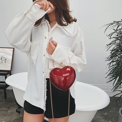 

High-grade small bag foreign womens bag 2019 new wave chain love wild wild single shoulder Messenger bag