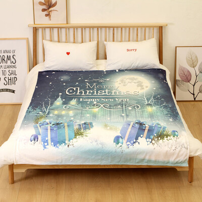 

Tailored Christmas Blanket Flannel Fabric Sofa Bed Blanket 150X200CM