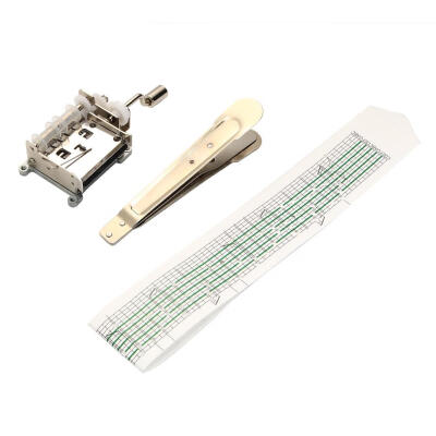 

Hand Crank Music Box Mechanical Musical Box wHole Puncher 3 Strips Tapes