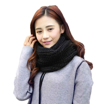 

Gobestart Fashion Warm Knit Neck Circle Wool Blend Cowl Snood Multi-purpose Wool Scarf