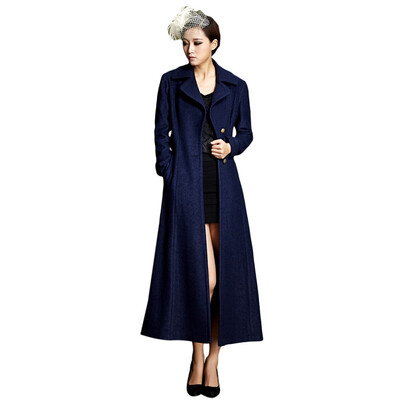 

Single Breasted Maxi Coat with Belt