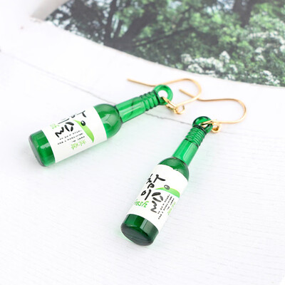 

EK643 Shiny Side New Womens Fashion Brand Jewelry Fruit Juice Cup Drop Earrings Pearl Tea Cute Summer Style Dangle Earrings