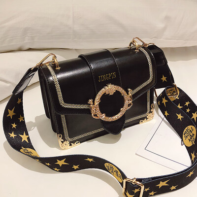 

Ins net red girl texture on the new small square bag new 2019 Korean version of Joker shoulder slung broadband womens bags