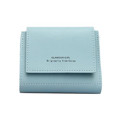 

Womens Small Wallet Female Short Style Student Korean Edition Cute ins Simple Multifunctional Folding Change Wallet
