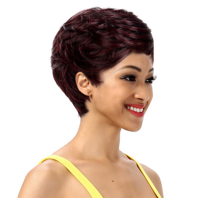 

Noble Womens Synthetic Hair Wigs 10 Inch Blonde Wig Short Wavy Wig Heat Resistant 2 Color Free Shipping