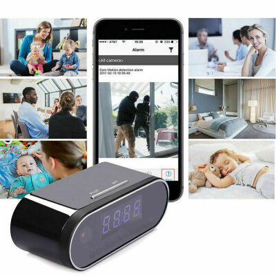 

WIFI Full HD 1080P Camera Cam Alarm Clock Night Vision P2P DVR Motion Wireless