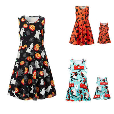 

Family Dress Mother And Daughter Matching Girls Halloween Clothes Dresses