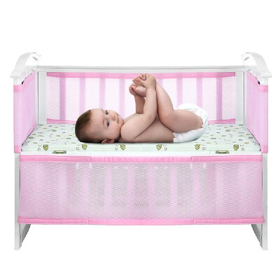 

Baby Crib Bumper Pad Set Guard Liner Fence Bed Sleep Safety Breathable Washable Nursery Cradle Decor Gift Protector Size Adjustabl