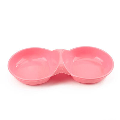 

Dog Cat Double Bowl Puppy Food Water Feeder Pets Drinking Feeding Dishes