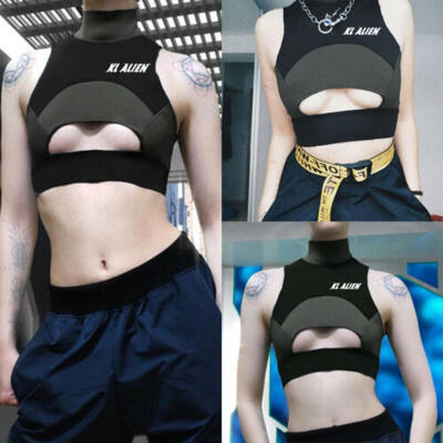 

Womens Summer Sexy Sleeveless Crop Top Slim Bodycon Tank Sport Club Blouse Vest