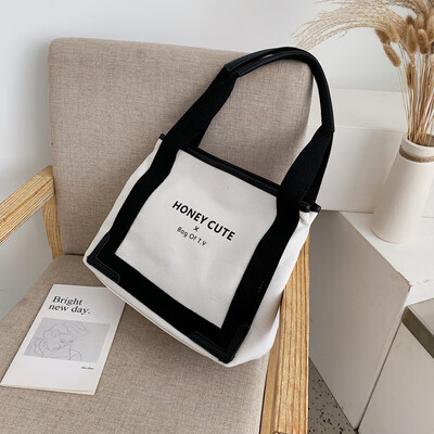 

Ins early autumn leisure bag simple canvas handbag new 2019 student tote bag ins shoulder bag