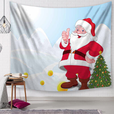

Toponeto Christmas Tapestry Santa Print Wall Hanging Tapestry Art Home Decor